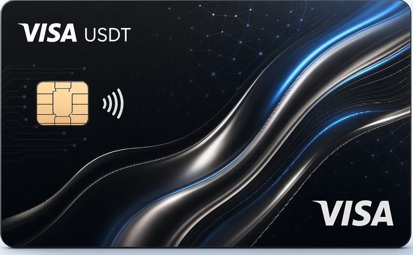 VISA USDT 物理カードのデザイン